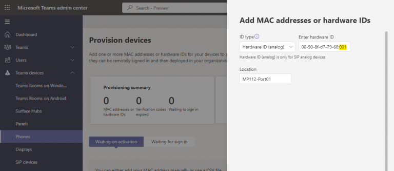 Audio Code Connection How to connect an Audiocodes MediaPack to Microsoft Teams | Office 365 Blog